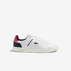 LACOSTE TÊNIS MASCULINO LACOSTE EUROPA PRO EM MATERIAL SINTÉTICO TRICOLOR
