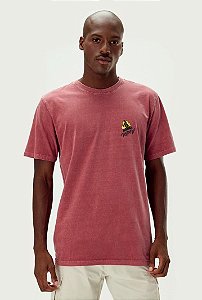 REDLEY T-SHIRT ESTONADA NO PEITO VERMELHO VINHO - 93