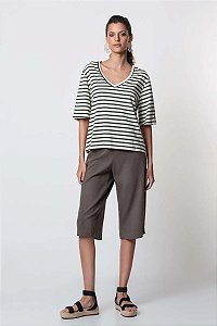 SLY T-SHIRT LISTRADA MANGA CURTA