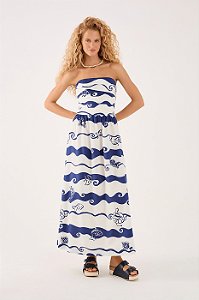 DRESS TO VESTIDO CROPPED ESTAMPA PINTADO