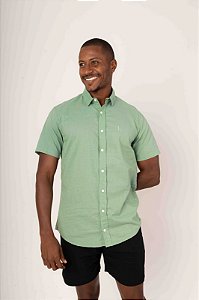 LEHUA CAMISARIA MANGA CURTA CLASSICA - VERDE