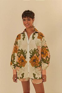 FARM CAMISA ESTAMPADA FLOR REAL