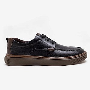 DEMOCRATA SAPATÊNIS DENIM PRETO CLASH