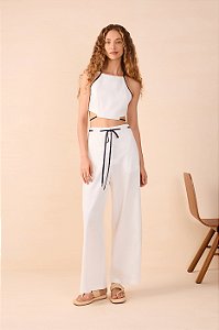 DRESS TO TOP LINHO VIES COLOR OFFWHITE