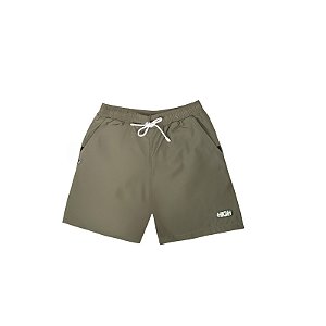 HIGH SWIM SHORTS LOGO GREEN