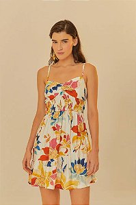 FARM VESTIDO CURTO FLORAL MAJESTOSO