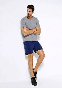 HERING SPORT CAMISETA ESPORTIVA MASCULINA MANGA CURTA COM REFLETIVO EASY CARE - CINZA
