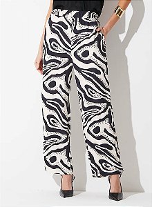 SOMMER CALÇA RETA COMFY ROUTE ESTAMPADA DUNA