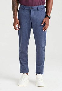 DOCTHOS CALÇA SLIM MALHA LISA - AZUL