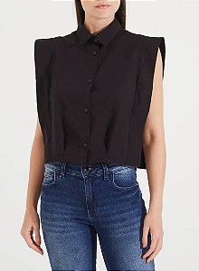 FORUM CAMISA ALFAIATARIA MUSCLE PRETO