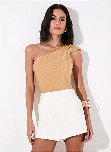 SOMMER BLUSA SLIM OMBRO SÓ COM BRILHO