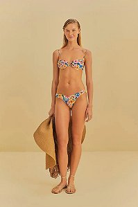 FARM BEACHWEAR BIQUINI MEIA TACA FLORALINE
