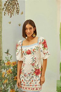 FARM VESTIDO CURTO MEMORIAS DE FLOR