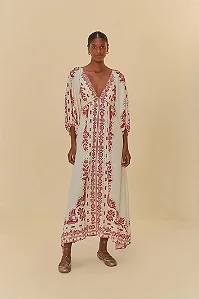 FARM VESTIDO LONGO RELICARIO TROPICAL