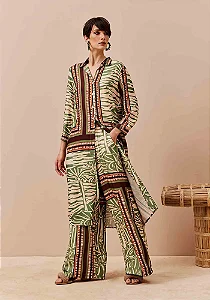 CACAY CHEMISE ALONGADA ESTAMPADA LAGUNA