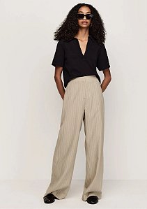 DZARM CALÇA ALFAIATARIA COM FIVELA LATERAL - CINZA