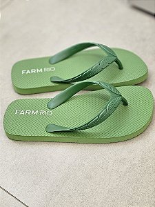 FARM A PÉ CHINELO LISO VERDE FLORESTA