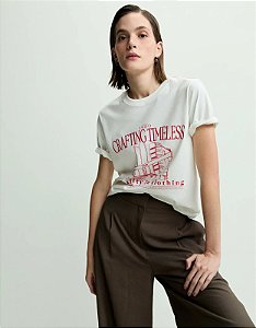 SHOULDER T-SHIRT CRAFTING BORDADA