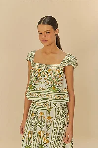 FARM BLUSA ESTAMPADA ANTÔNIA