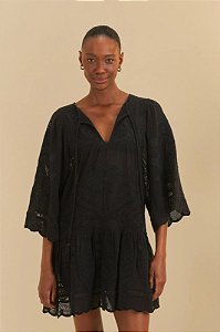 FARM BEACHWEAR VESTIDO ABACAINIKA PRETO