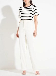 FORUM CAMISETA COMFORT LISTRADA GOLA CARECA