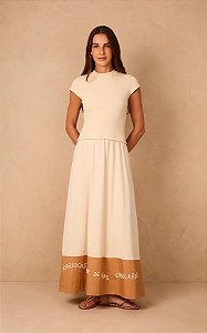 DRESS TO VESTIDO BARRA BORDADO