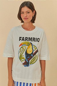 FARM T-SHIRT OVER ESTAMPADA FARM RIO TUCANO