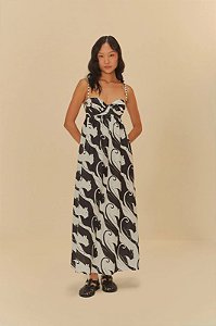 FARM VESTIDO CROPPED ESTAMPADO PANTERAS