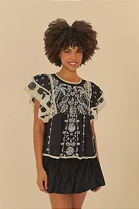 FARM SHORT SAIA BALONE - PRETO