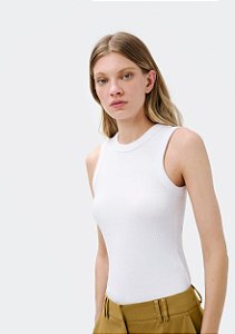HERING REGATA BÁSICA FEMININA SLIM NECK - BRANCO