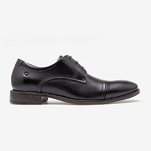 DEMOCRATA SAPATO DE COURO SMART COMFORT MADISON HI-SOFT 32 PRETO CADARÇO