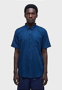 OSKLEN CAMISA TEXTURE COLOR - MARINHO
