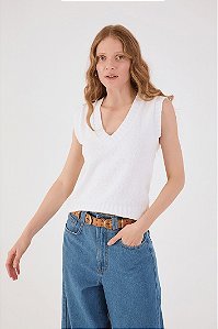 DRESS TO BLUSA COLETE TRICOT - BEGE POLVILHO