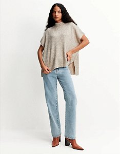 SHOULDER BLUSA TRICOT AMPLA GOLA ALTAR