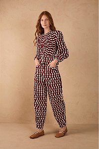 DRESS TO CALÇA TRICOLINE ESTAMPA COPA