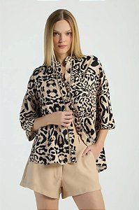 MY PLACE CAMISA COM ENTREMEIO - EST GUEPARDO