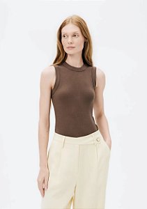 HERING REGATA BÁSICA FEMININA SLIM NECK - MARROM