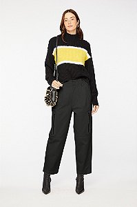 ANIMALE CALÇA CARGO LEA PRETA
