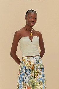 FARM BLUSA BORBOLETA DE PORCELANA
