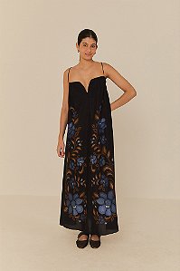 FARM VESTIDO LONGO FLORAL RENATA