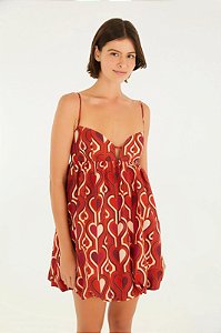 FARM VESTIDO CURTO BALONE CHAMEGO