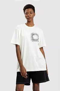 BAW CAMISETA REGULAR BAW X SMILEY RECORD - OFF WHITE
