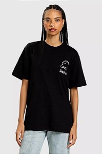 BAW CAMISETA REGULAR HEAR THE NOISE - PRETO