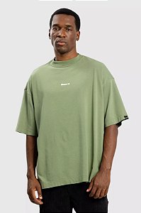 BAW CAMISETA NEW OVER SELF LOGO COLORS - MILITAR