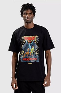 BAW CAMISETA REGULAR SCARY BAW X SD PRETO
