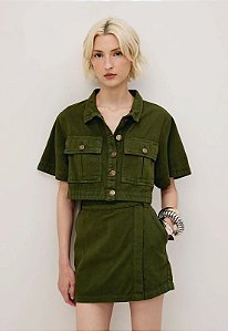 CACAY SHORT SAIA SARJA - VERDE MEDIO