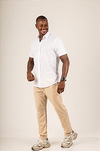 LEHUA CAMISA MANGA CURTA CLASSICA - BRANCO