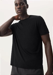 HERING SPORTS CAMISETA ESPORTIVA MASCULINA MANGA CURTA PACE - PRETO