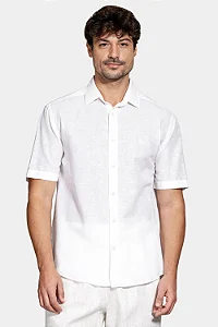 ARAMIS CAMISA SLIM LINHO ALGODÃO SURAT BRANCO