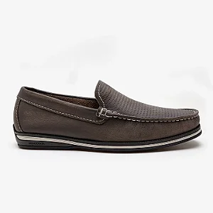 DEMOCRATA SAPATOS MASC SMOKE COURO BOVINO SOLADO BORRACHA